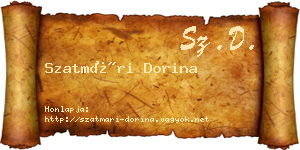 Szatmári Dorina névjegykártya